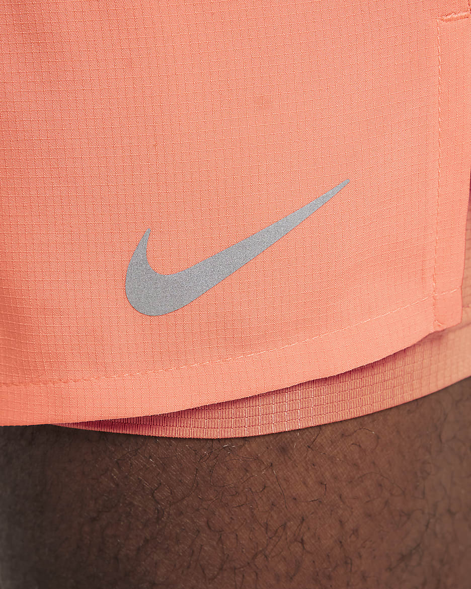 Short de running 2 en 1 18 cm Dri FIT Nike Stride pour homme